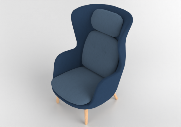 3D Arm Chairs - Armchair with fabric seat - Fritz Hansen -...
