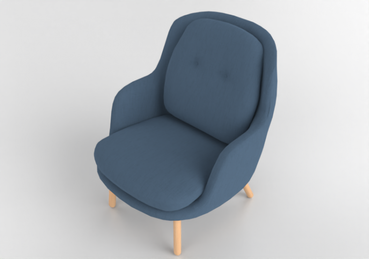 Poltronas 3D - Sillón de tela - Fritz Hansen - Fri - JH5 -...