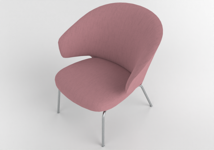 Poltronas 3D - Sillón con asiento de tela - Fritz Hansen -...