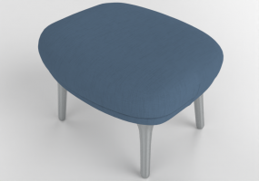 Poltronas 3D - Taburete de tela - Fritz Hansen - Fri - JH14