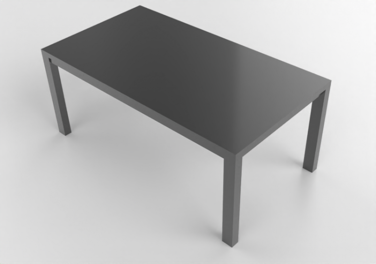 Tables 3D - Table en bois laqué - Ikea - Bjursta - ACCA...