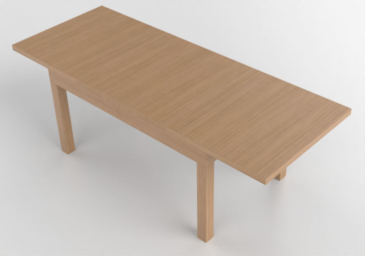 Tables 3D - Table en bois - Ikea - Bjursta - ACCA software