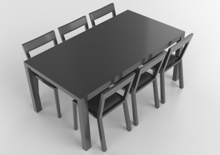 Tables 3D - Composition de salon - Ikea - Bjursta - Roger -...