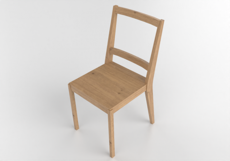 Sedie 3D - Sedia in legno - Ikea - Bertil - ACCA software