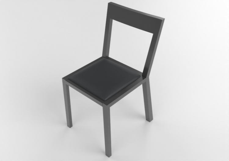 Chaises 3D - Chaise en bois laqué - Ikea - Roger - ACCA...