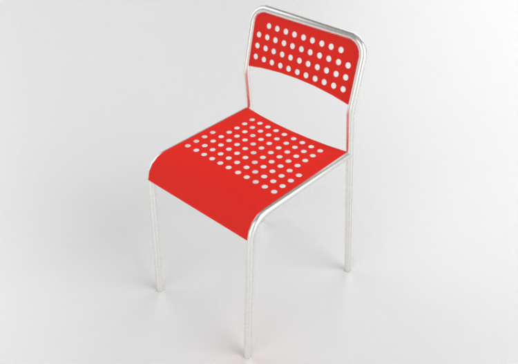3D Chairs - Plastic chair - Ikea - Adde - ACCA software