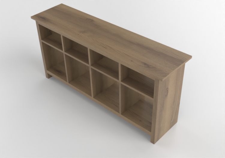 Armários 3D - Prateleira de madeira - Ikea - Hemnes - ACCA...