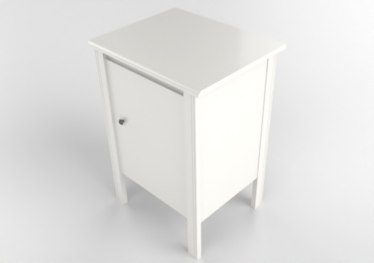 Camas 3D - Mesa de cabeceira de madeira envernizada - Ikea...
