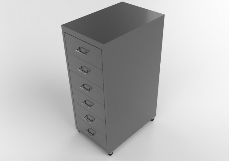 Wardrobes and Cabinets 3D - Chest of drawers in lacquered...