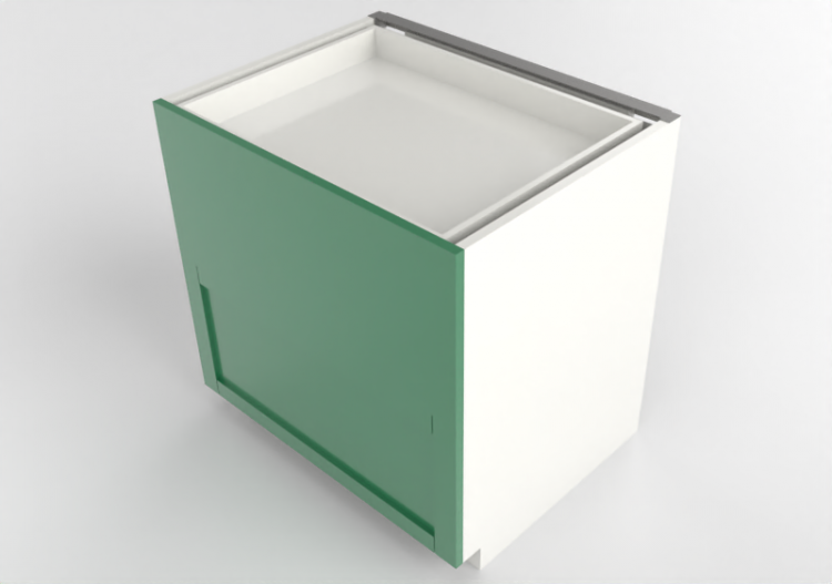 Meubles 3D - Meuble en bois laqué - Ikea - Metod/Maximera -...