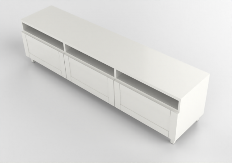 3D Möbel - TV-Schrank aus lackiertem Holz - Ikea - Besta -...