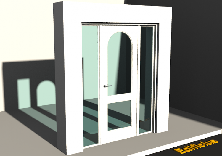 Esquadria 3D - Almofadada P[R] 1FB[2V_AR]+2BANDLAT - ACCA...