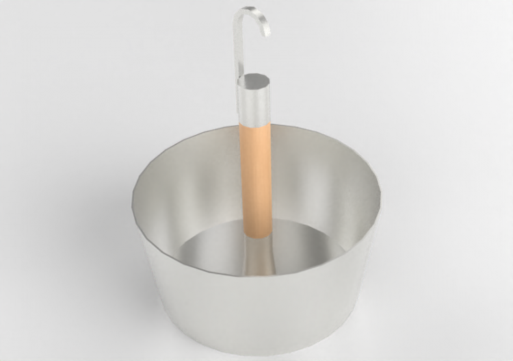 3D Zubehör - Pflanzgefäß aus Metall - Ikea - Bittergurka -...