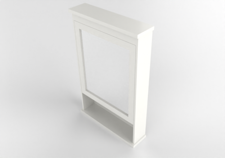 3D Furniture - Mirror cabinet in lacquered wood - Ikea -...