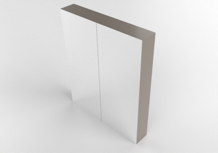 3D Möbel - Spiegelschrank aus lackiertem Holz - Ikea -...