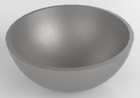 Crockery and cutlery 3D - Metal salad bowl - Ikea - Blanda