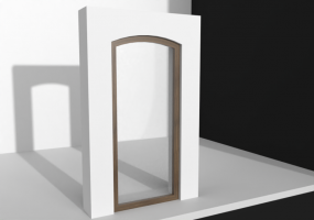 3D Tür/Fenster - Fenster mit Stich