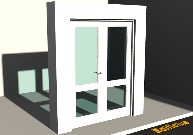 3D Tür/Fenster - Kassettentür T[R] 2DF_SYM[2G] - ACCA...