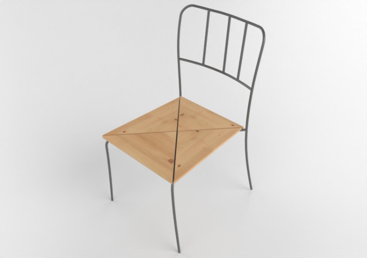 3D Stühle - Stuhl aus Holz - Ikea - Antnas - ACCA software