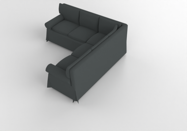 Divans 3D - Canapé en tissu - Ikea - Ektorp - ACCA software