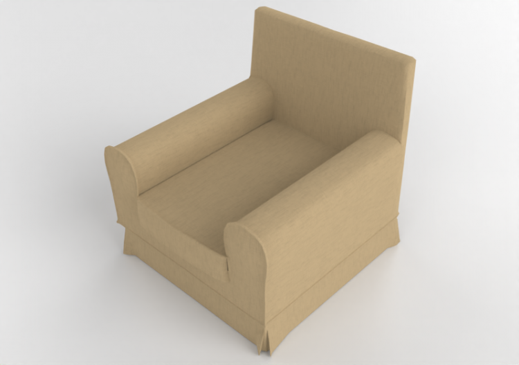 3D Sessel und Sofas - Sessel aus Stoff - Ikea - Ektorp -...