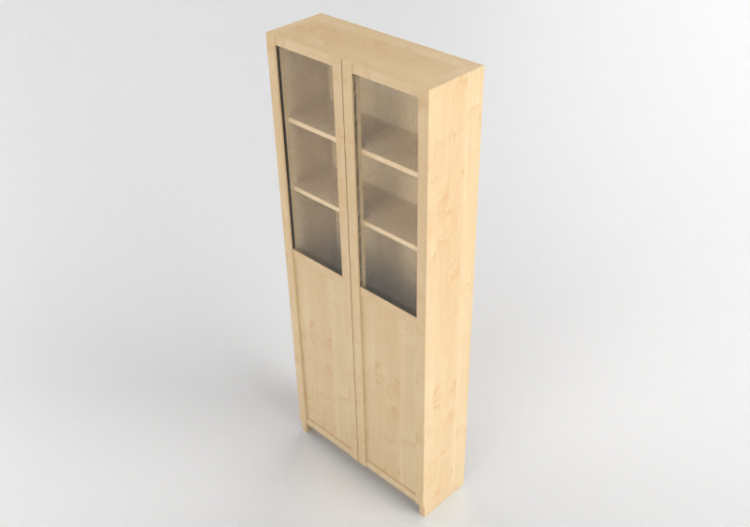 3D Bücherregal und Behälter - Bücherregal aus Holz - Ikea -...