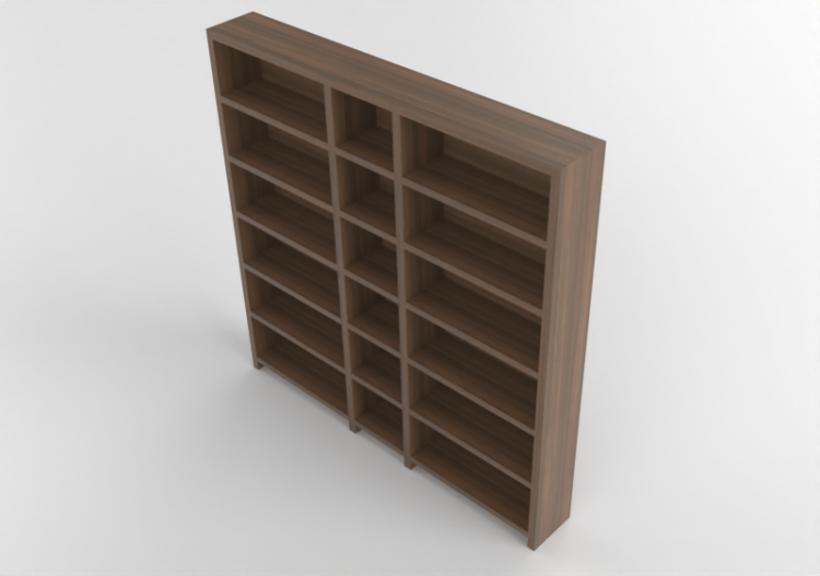 3D Bücherregal und Behälter - Bücherregal aus Holz - Ikea -...