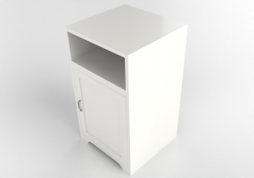 Camas 3D - Mesa de cabeceira de madeira envernizada - Ikea - Aspelund