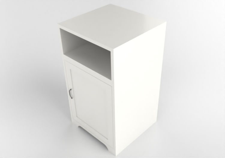 Camas 3D - Mesa de cabeceira de madeira envernizada - Ikea...