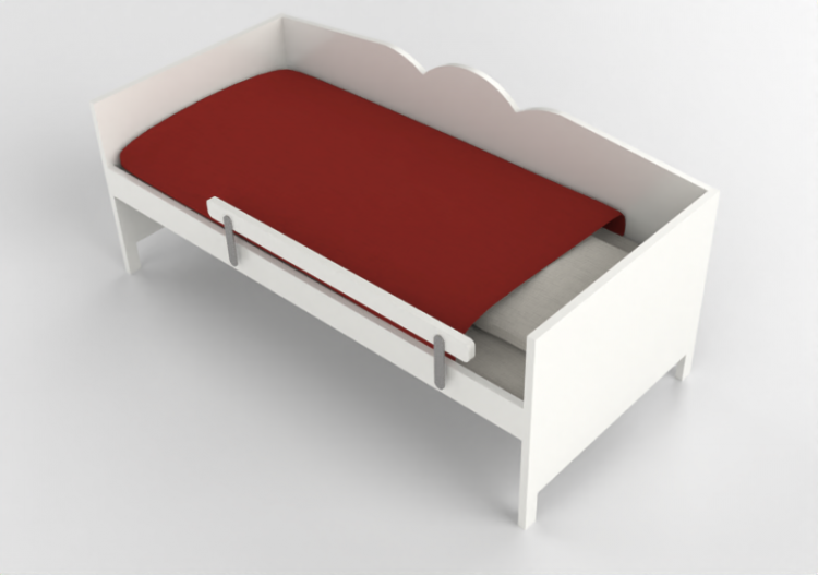 Camas 3D - Cama infantil de madeira envernizada - Ikea -...