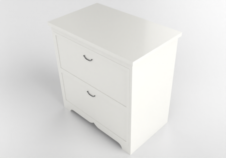 Armarios y Cómodas 3D - Cajonera de madera lacada - Ikea -...