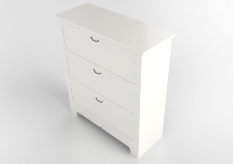 Armários 3D - Cômoda de madeira envernizada - Ikea -...