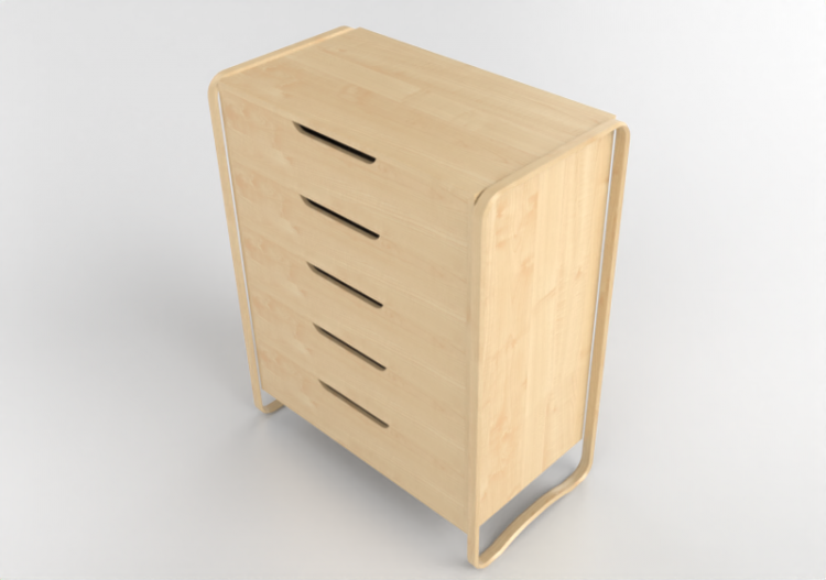 Armários 3D - Cômoda de madeira - Ikea - Anes - ACCA...