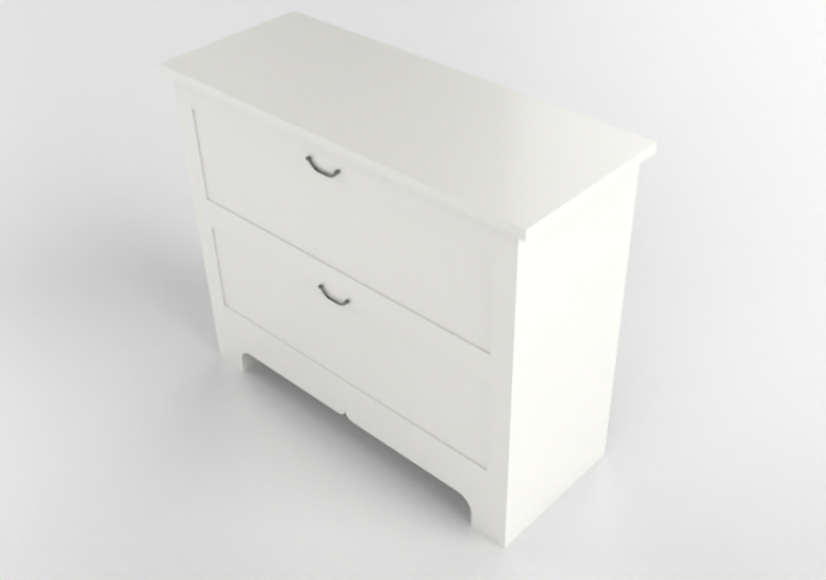 Armários 3D - Cômoda de madeira envernizada - Ikea -...