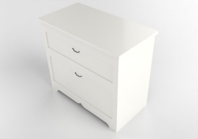 Armários 3D - Cômoda de madeira envernizada - Ikea -...