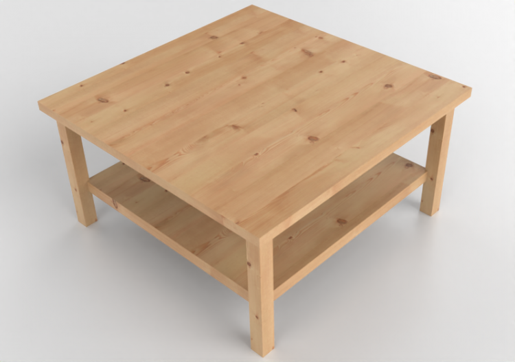 3D Tables - Wooden Coffee table - Ikea - Hemnes - ACCA...