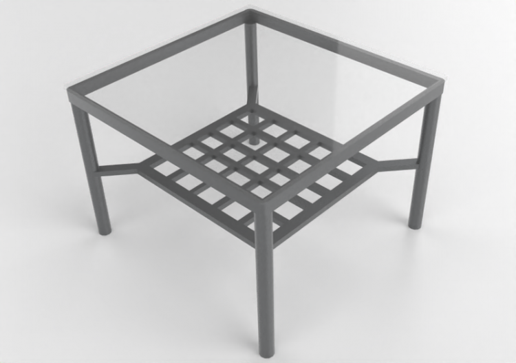 Mesas 3D - Mesa de centro de vidro - Ikea - Granas - ACCA...