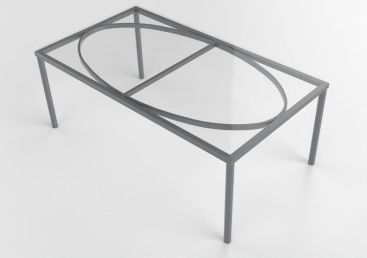 3D Tisch - Kaffeetisch aus Glas - Ikea - Dalfors - ACCA...