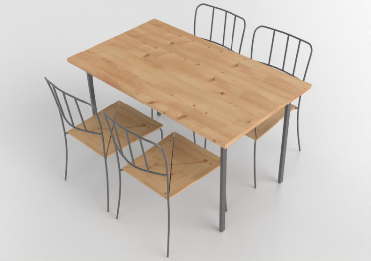 Tables 3D - Composition pour salon - Ikea - Antnas - ACCA...