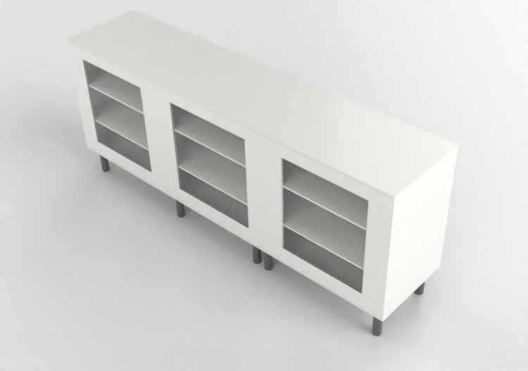 3D Furniture - lacquered wood cabinet - Ikea - Besta - ACCA...