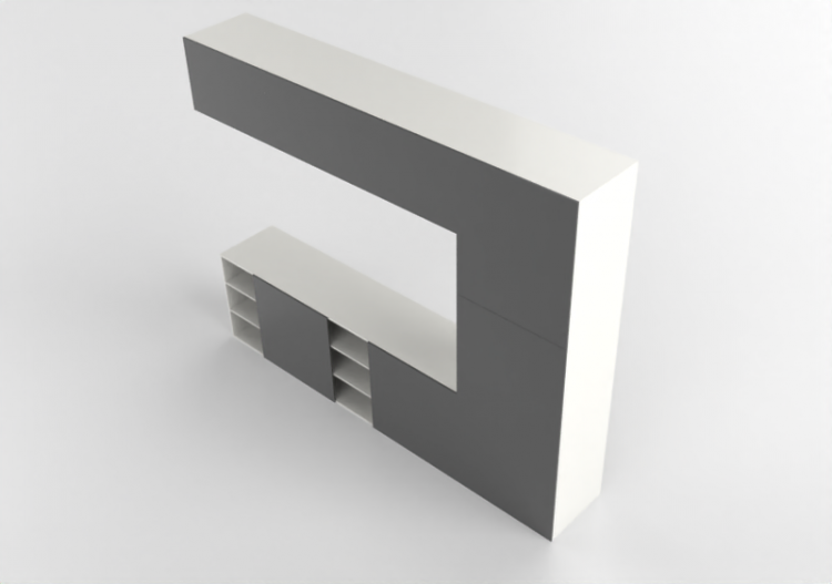 Móveis 3D - Composição p/ sala de estar - Ikea - Besta -...