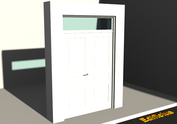 Esquadria 3D - Almofadada P[R] 2FB_SIM[3P]+1BAND - ACCA...