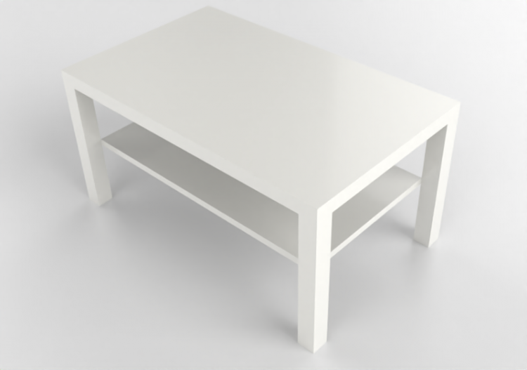 3D Tisch - Couchtisch aus Holz lackiert - Ikea - Lack -...