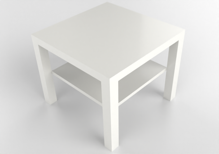 3D Tables - Lacquered wooden coffee table - Ikea - Lack -...