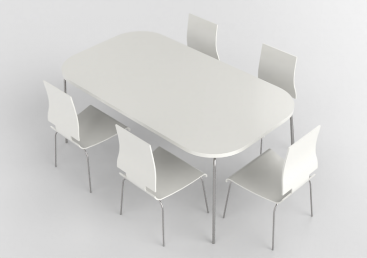 Mesas 3D - Composición para sala - Ikea - Grimle - ACCA...