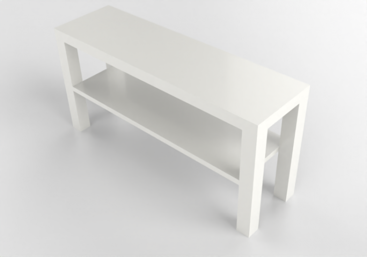 Tavoli 3D - Mobile per TV in legno laccato - Ikea - Lack -...
