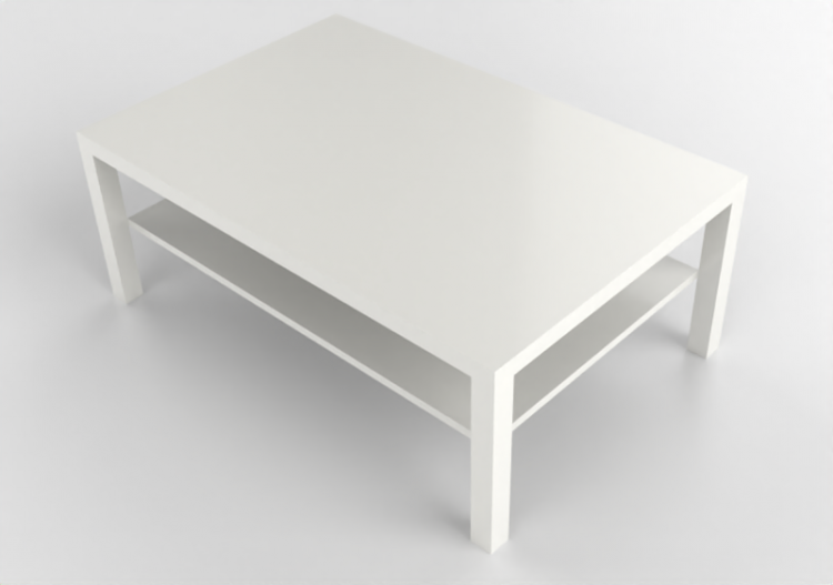 3D Tisch - Couchtisch aus Holz lackiert - Ikea - Lack -...