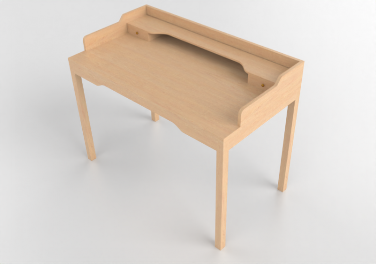 3D Tisch - Schreibtisch aus Holz - Ikea - Gustav - ACCA...