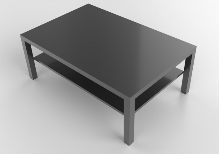 Tavoli 3D - Tavolino in legno laccato - Ikea - Lack - ACCA...