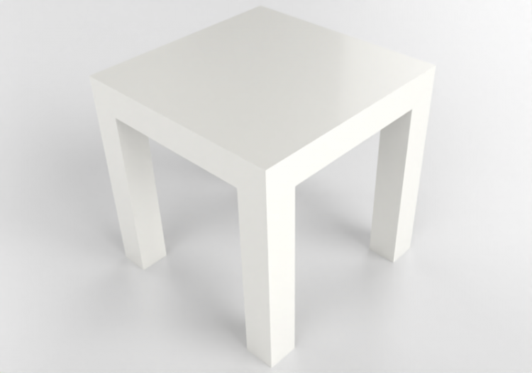 3D Tisch - Couchtisch aus Holz lackiert - Ikea - Lack -...